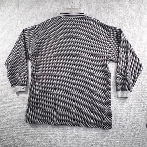 Greg Norman Collection Mens Long Sleeve Polo Shirt Geometric Print XL Golf - Picture 12 of 16